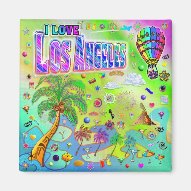 I LOVE Los Angeles Timeless Melody Magnet (Front)