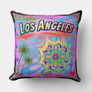 I LOVE Los Angeles True Progress Pillow