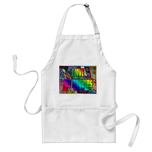 I LOVE Los Angeles Twist Apron (Front)