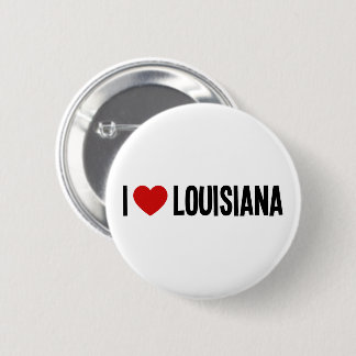 I Love Louisiana I Heart Louisiana Round Button