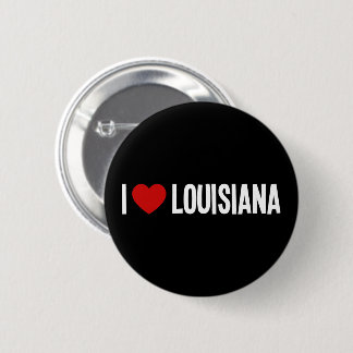 I Love Louisiana I Heart Louisiana Round Button
