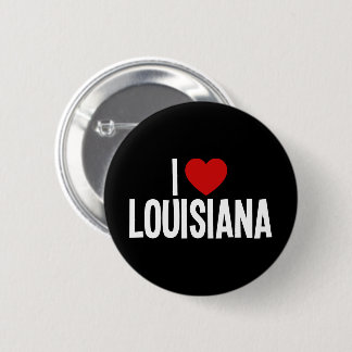 I Love Louisiana I Heart Louisiana Round Button