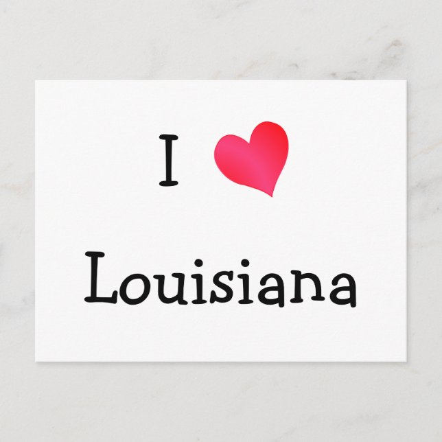 I Love Louisiana Postcard (Front)