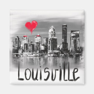 i love Louisville Magnet