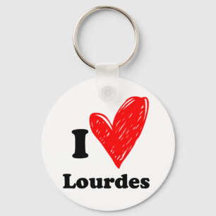 I love Lourdes Key Ring