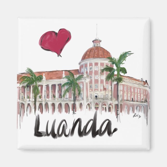 I love Luanda Magnet (Front)