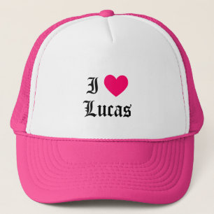 I Love Lucas Trucker Hat