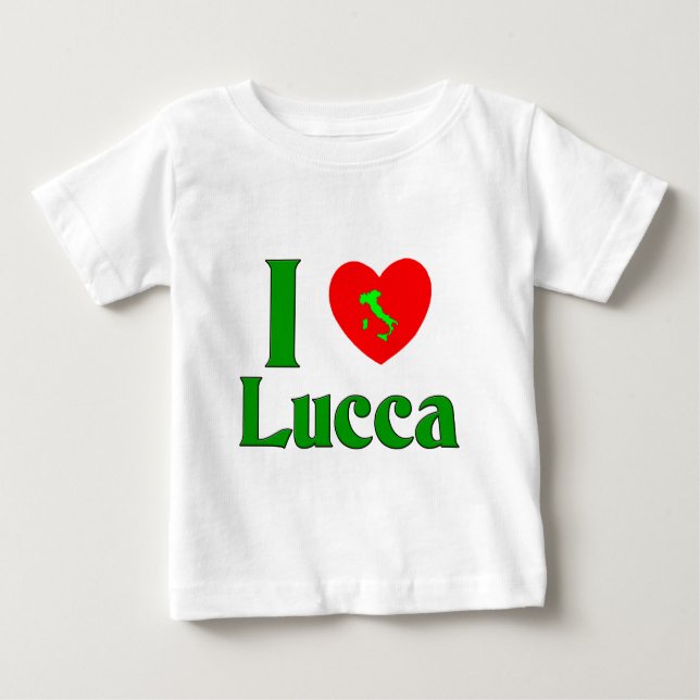 I Love Lucca Italy Baby T-Shirt (Front)
