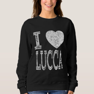 I Love Lucca Valentine Boyfriend Son Boy Heart Hus Sweatshirt