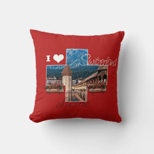 I love Lucerne, Switzerland - Pillow