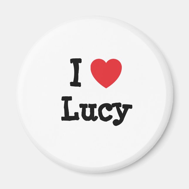I love Lucy heart T-Shirt Magnet (Front)