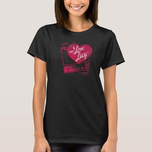 I Love Lucy Spray Paint Heart T-Shirt (Front)