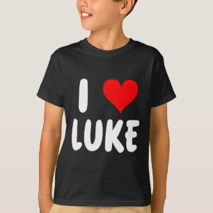 I Love Luke - Heart - Name  T-Shirt