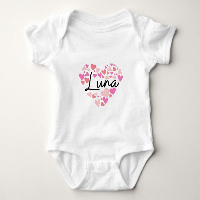I love Luna Baby Bodysuit (Front)