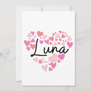 I love Luna Thank You Card