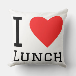 I love lunch cushion