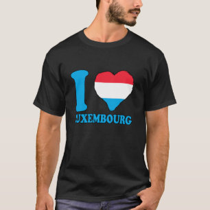 I Love Luxembourg Luxembourgish Flag Luxembourgish T-Shirt