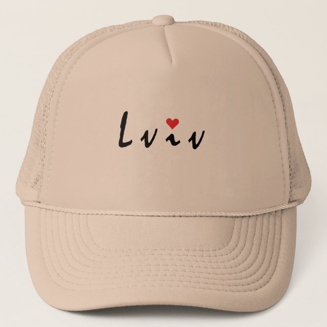 I love Lviv Ukraine Trucker Hat (Front)