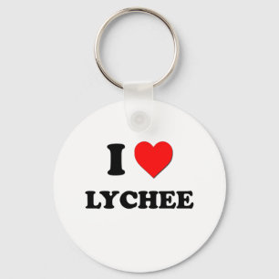 I Love Lychee ( Food ) Key Ring