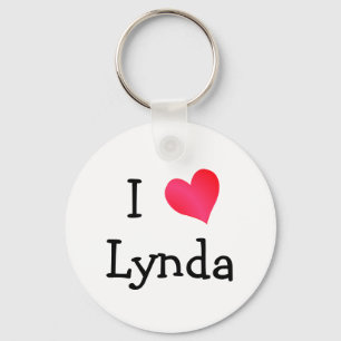 I Love Lynda Key Ring