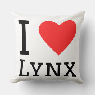 I love lynx  cushion