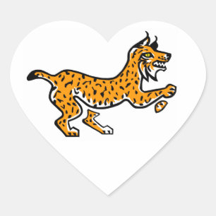 I love LYNXES - Wildlife - Nature Heart Sticker