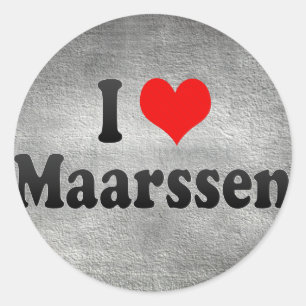 I Love Maarssen, Netherlands Classic Round Sticker