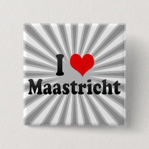 I Love Maastricht, Netherlands 15 Cm Square Badge