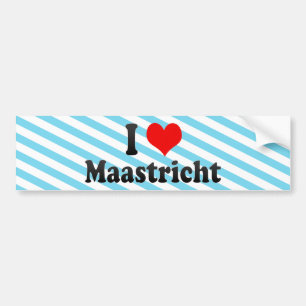 I Love Maastricht, Netherlands Bumper Sticker