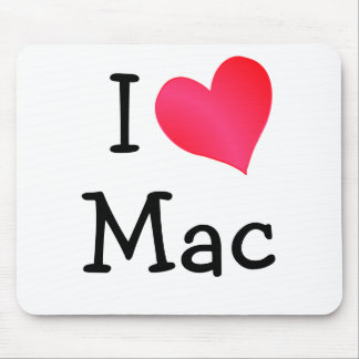 I Love Mac Mouse Pad