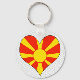 I Love Macedonia Key Ring