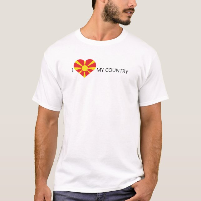 I Love Macedonia T-Shirt (Front)