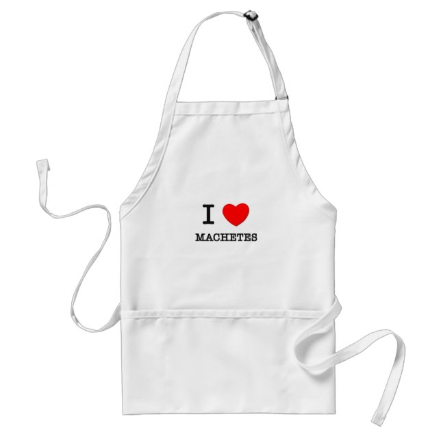 I Love Machetes Standard Apron (Front)