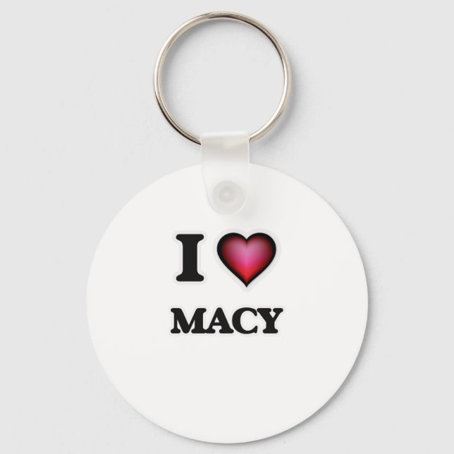 I Love Macy Key Ring (Front)