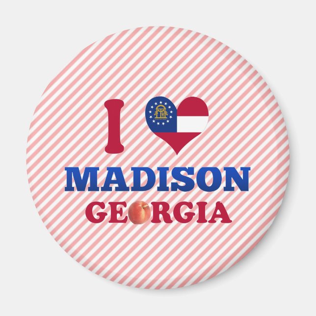 I Love Madison, Georgia Magnet (Front)
