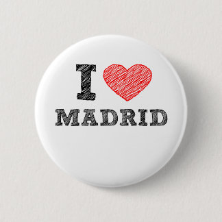 I Love Madrid 6 Cm Round Badge
