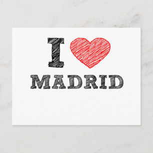 I Love Madrid Postcard