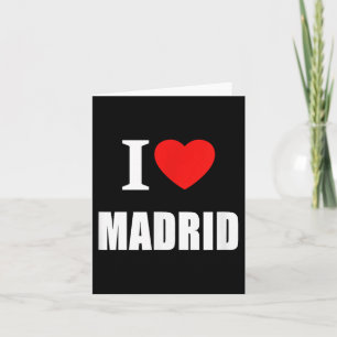 I Love Madrid Spain Espana Sunshine Spanish Summer Card