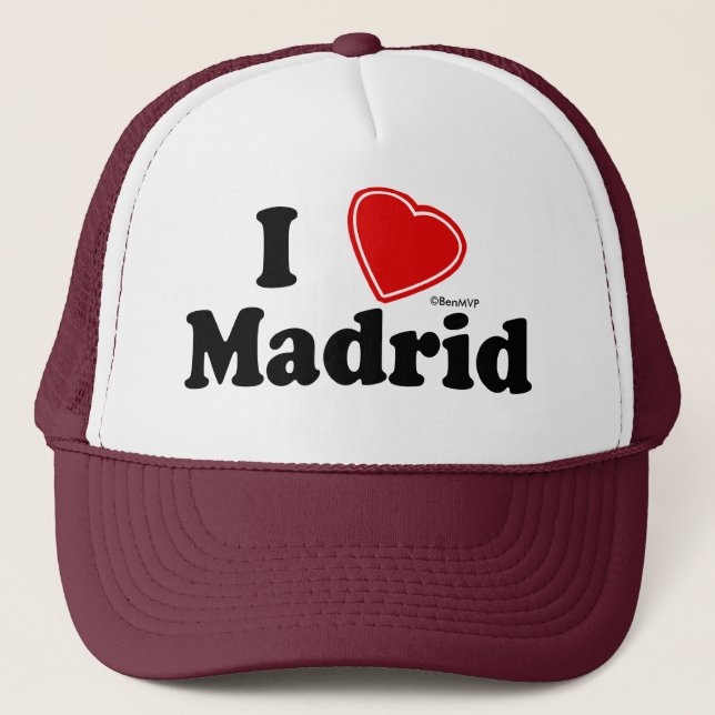 I Love Madrid Trucker Hat (Front)