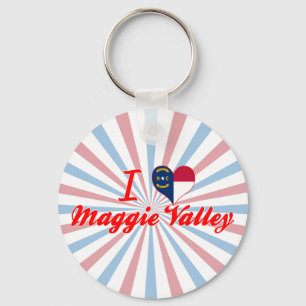 I Love Maggie Valley, North Carolina Key Ring