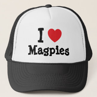 I love Magpies heart custom personalised Trucker Hat