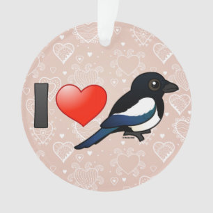I Love Magpies Ornament