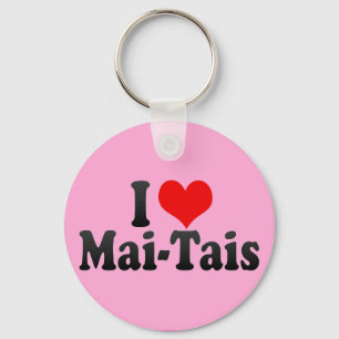 I Love Mai-Tais Key Ring