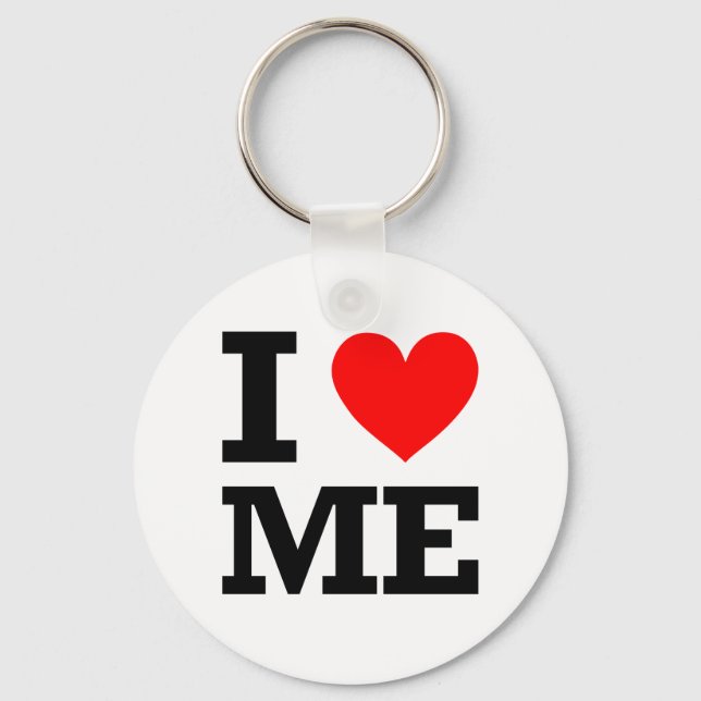 I Love Maine Design Key Ring (Front)