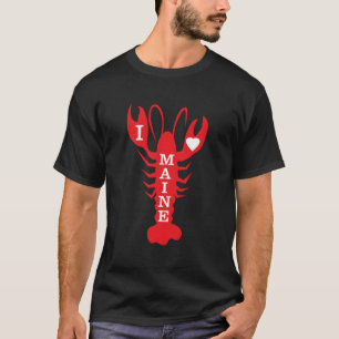 I Love Maine - Lobster Design T-Shirt
