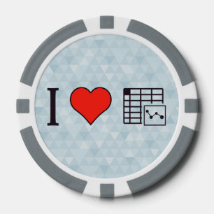 I Love Maintaing Records Poker Chips