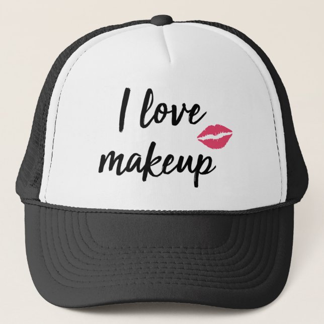 I Love Makeup Trucker Hat (Front)