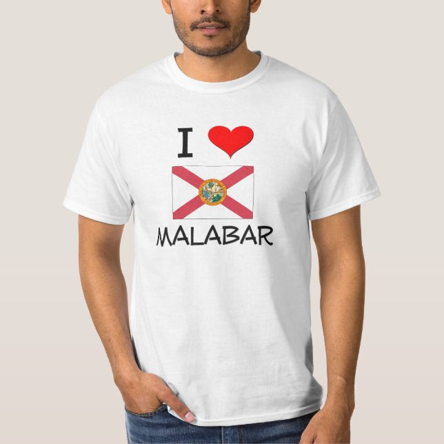 I Love MALABAR Florida T-Shirt (Front)