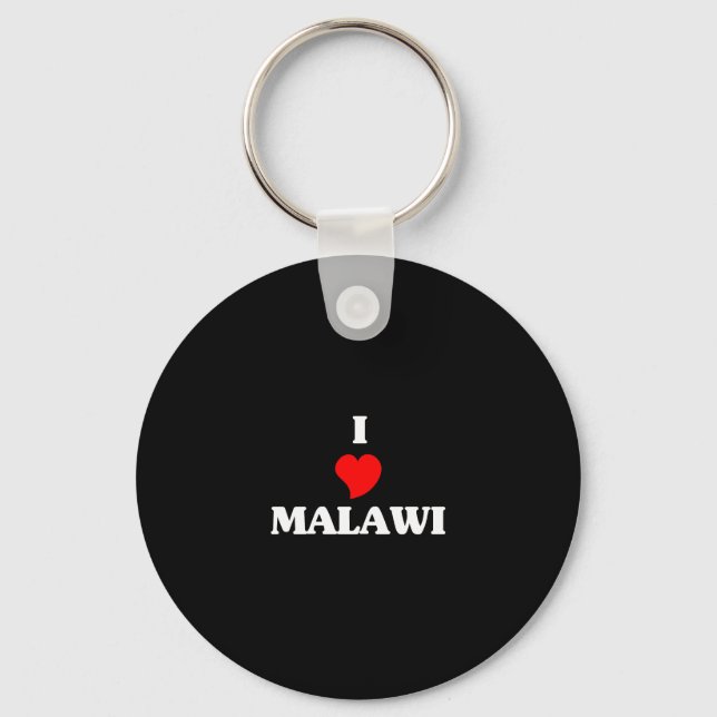 I Love Malawi Key Ring (Front)