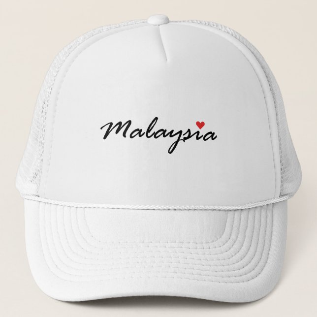 I love Malaysia Trucker Hat (Front)